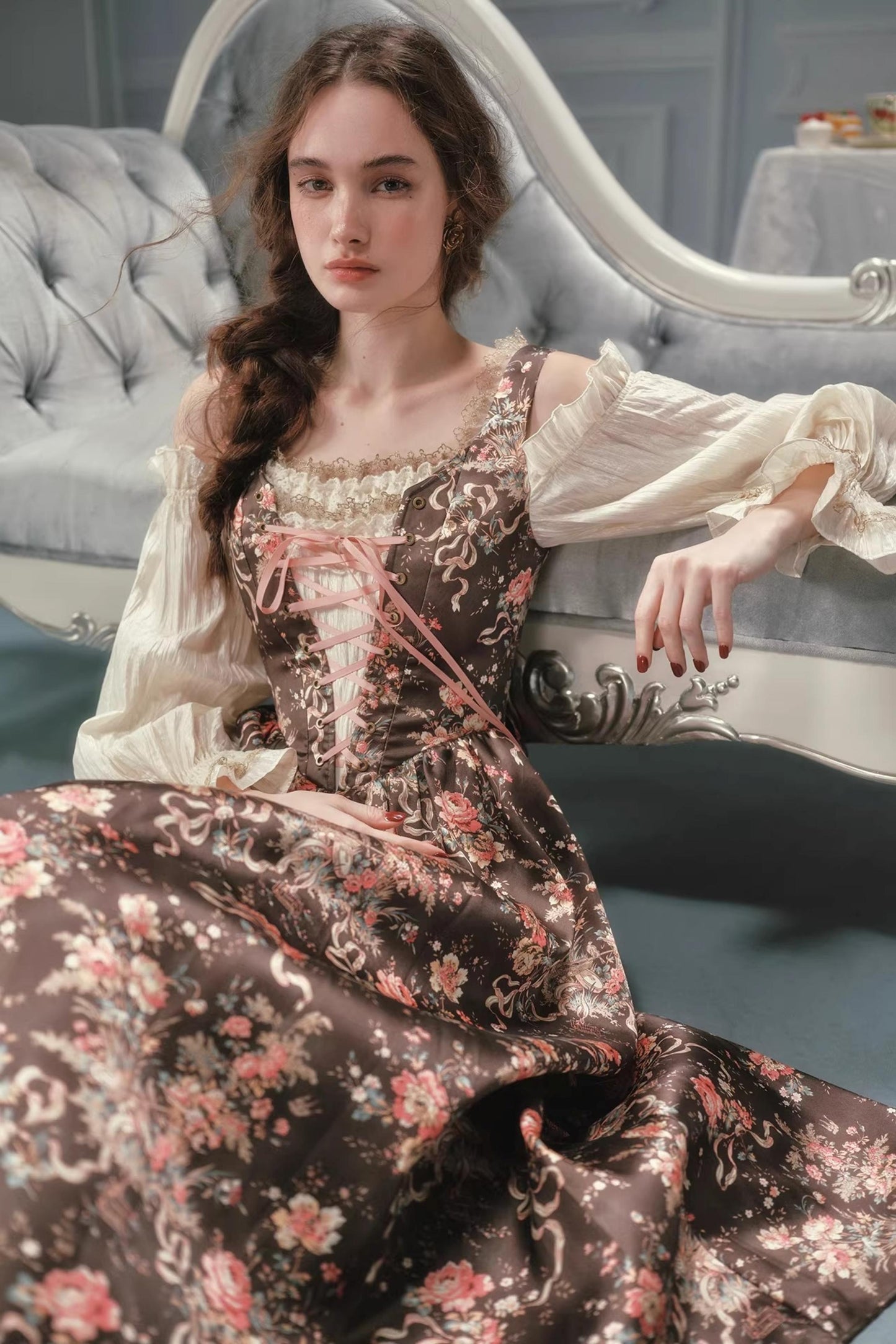 Lacemade French Floral Dress
