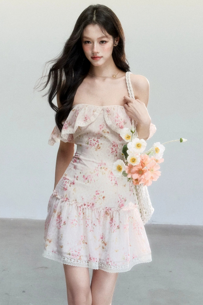 Pink Mist Chiffon Dress