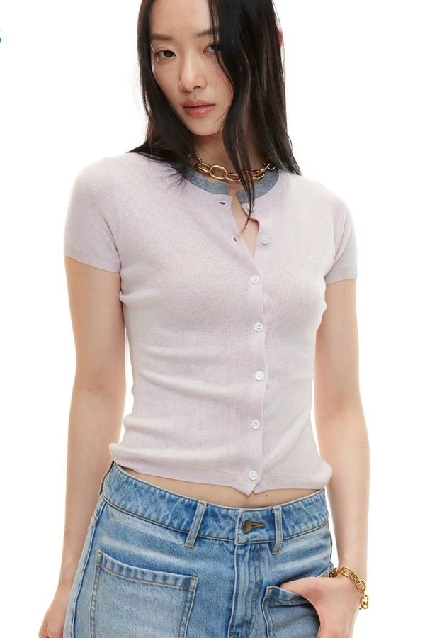 Sheep Wool Color-Block Top