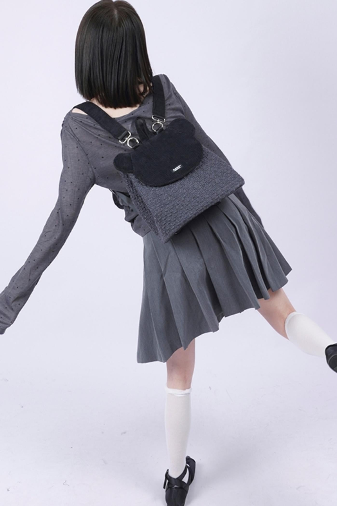 Patchwork Bear Crossbody Bag