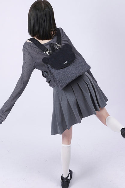 Patchwork Bear Crossbody Bag