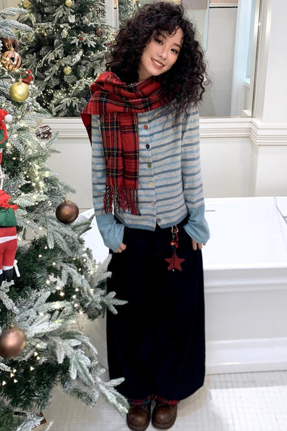 Candy Paper Wool Cardigan Set-Up