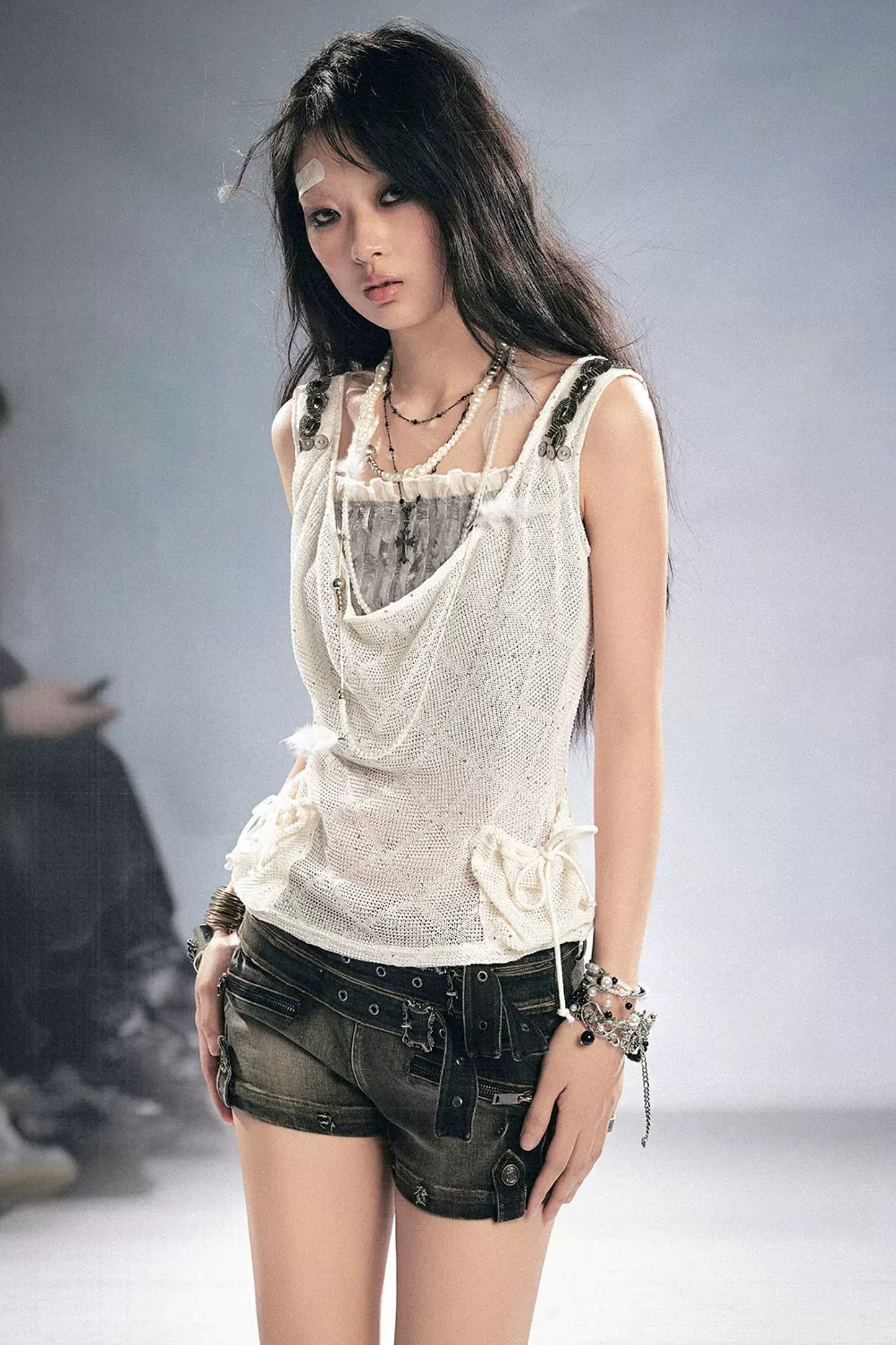 Diamond Sequin Texture Tank Top