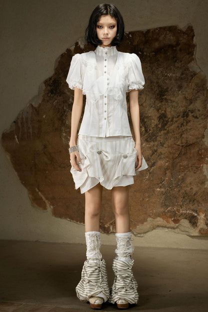 Retro Palace Puff Sleeve Blouse
