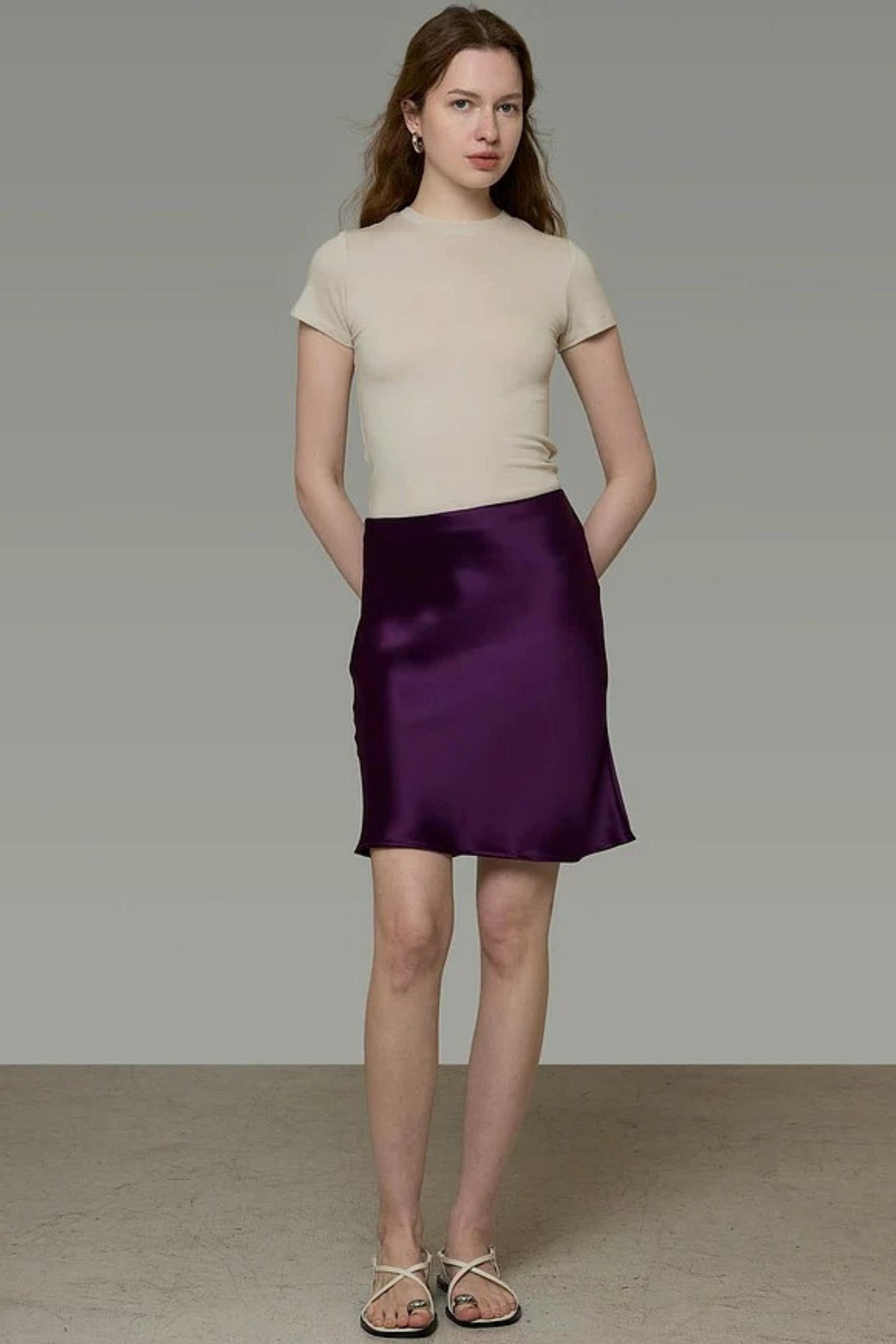 Dark Purple French Skirt