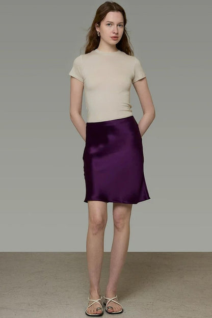 Dark Purple French Skirt