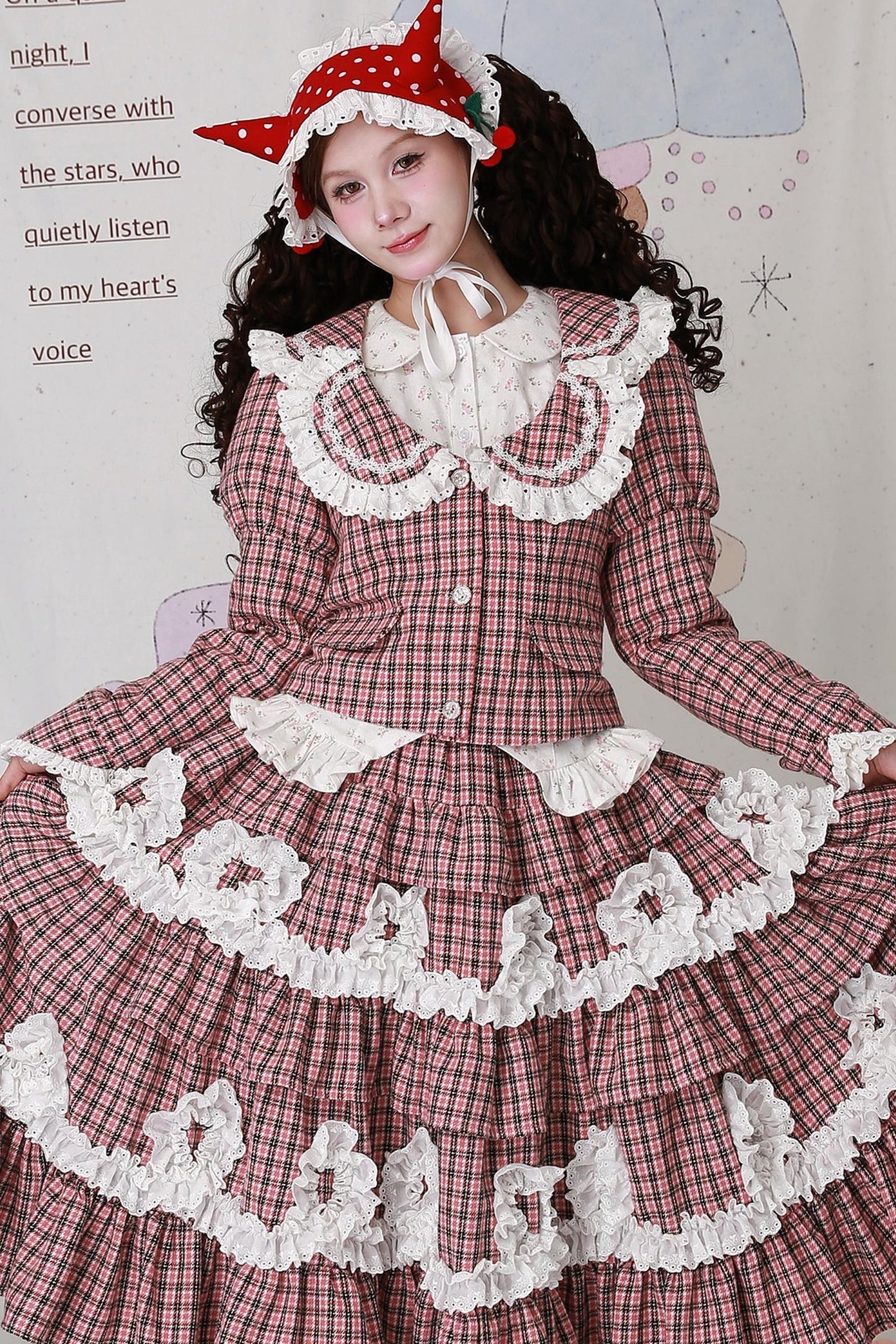 Christmas Pink Plaid Top