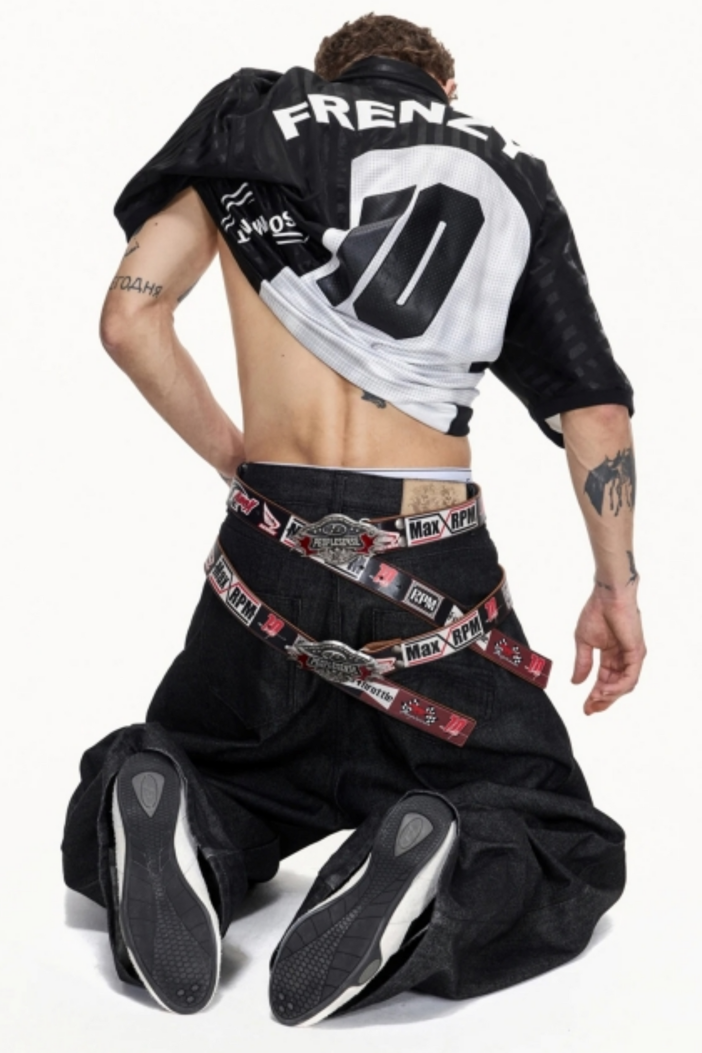 Snake Shadow Leather Belt