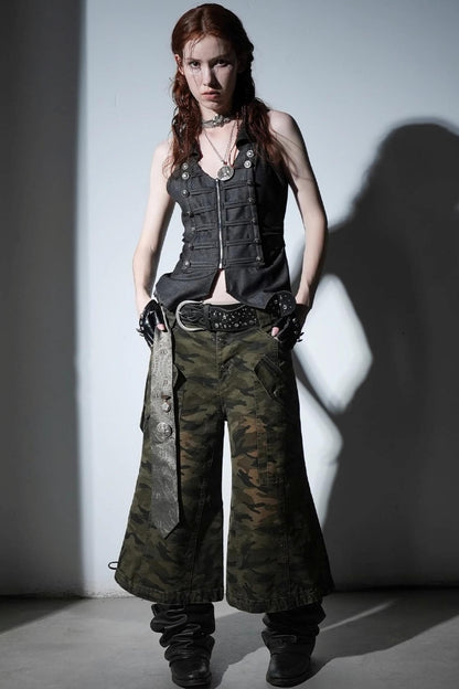 Camouflage Flare Pants