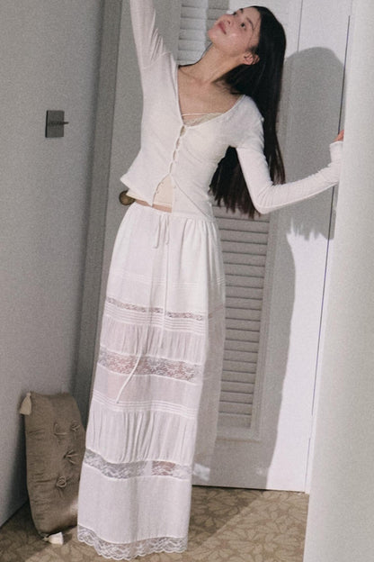 Bohemian Cotton Lace Skirt