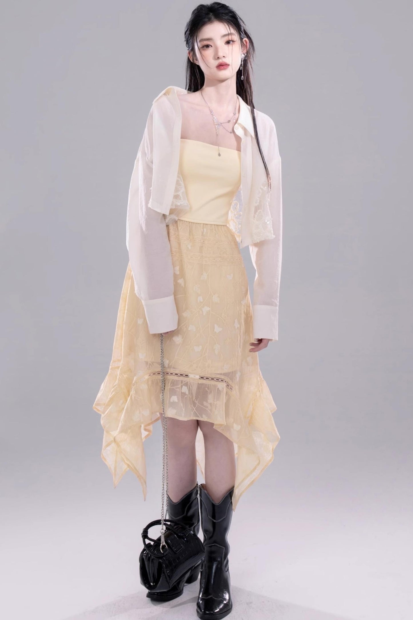 Belle Lace White Shirt