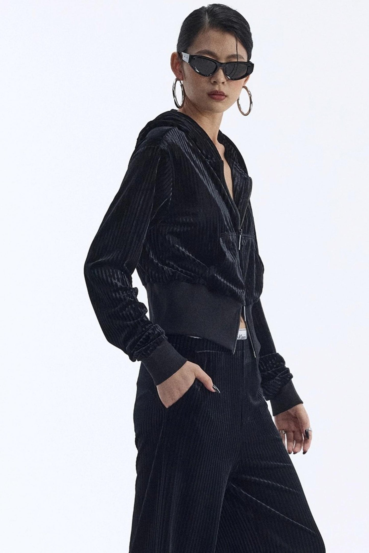 Winter Velour Hooded Top Set-Up