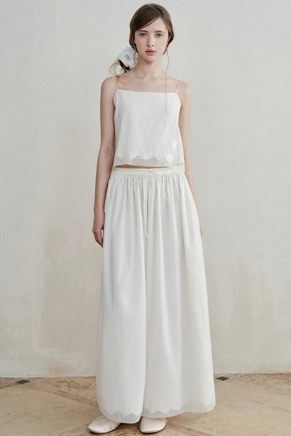 Lily of the Valley Embroidered Camisole Set-Up
