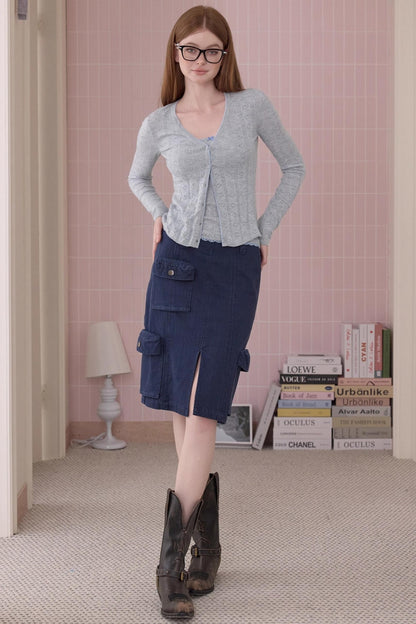 Autumn Style Straight Skirt