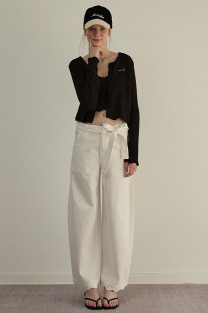 Sunlit Tencel Peplum Pants