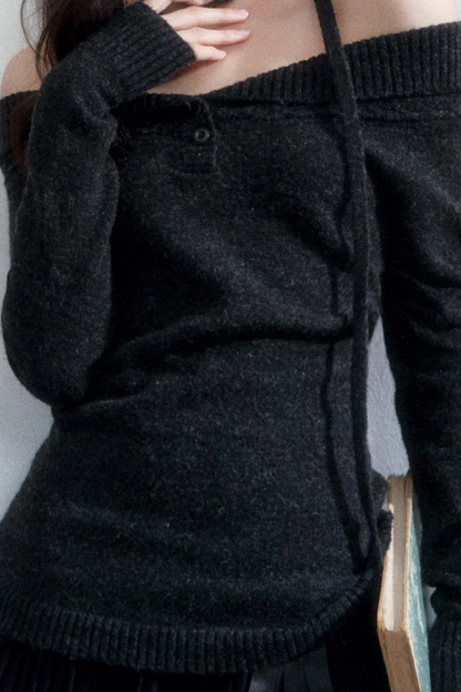 Snow Creek Off-Shoulder Sweater