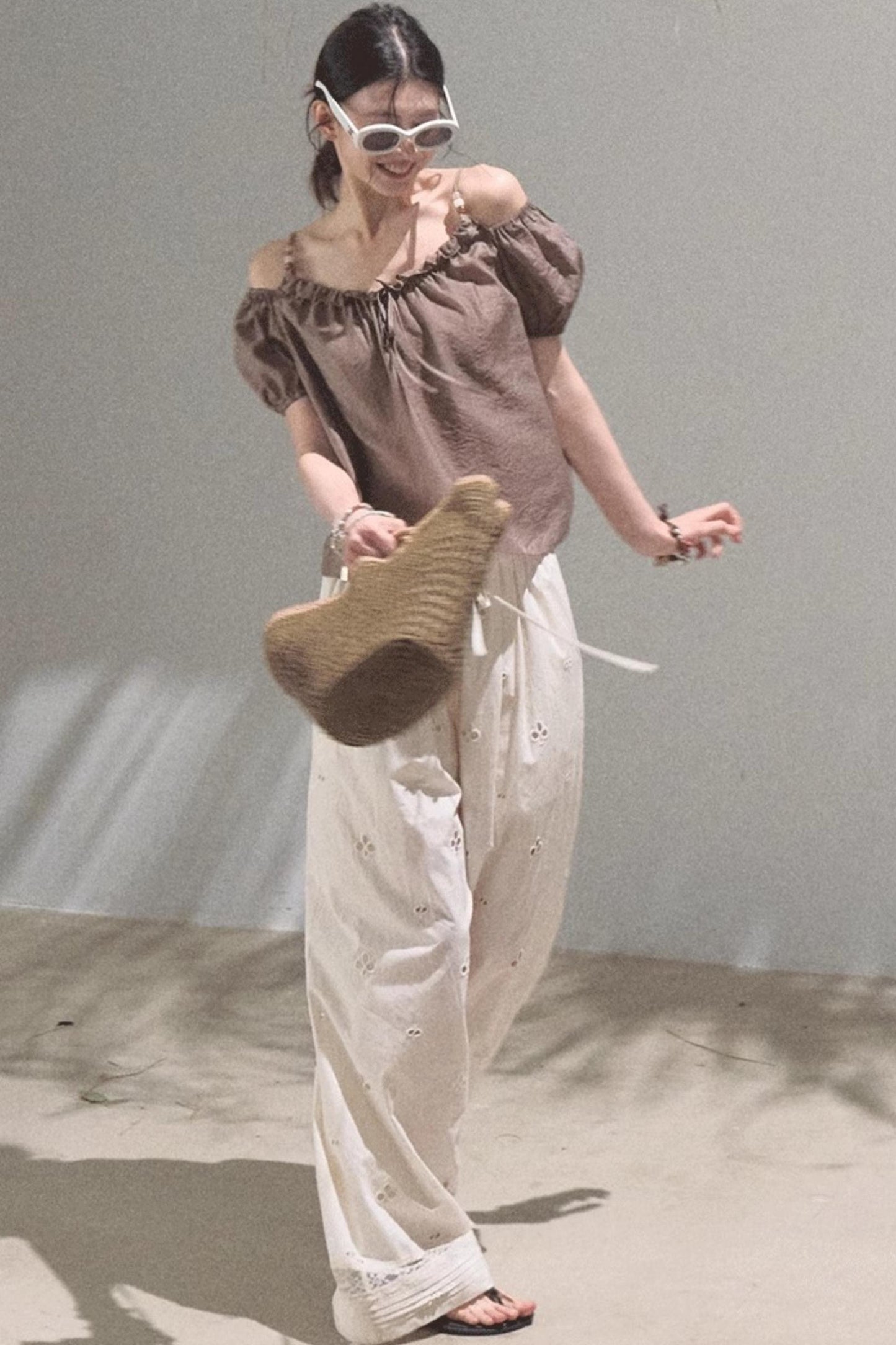 Summer Breeze Bubble Sleeve Top