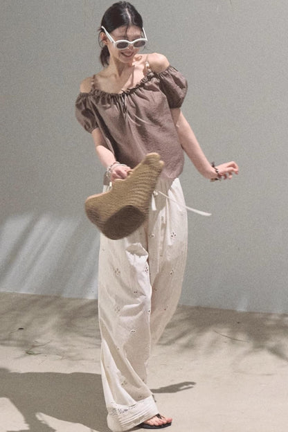 Summer Breeze Bubble Sleeve Top