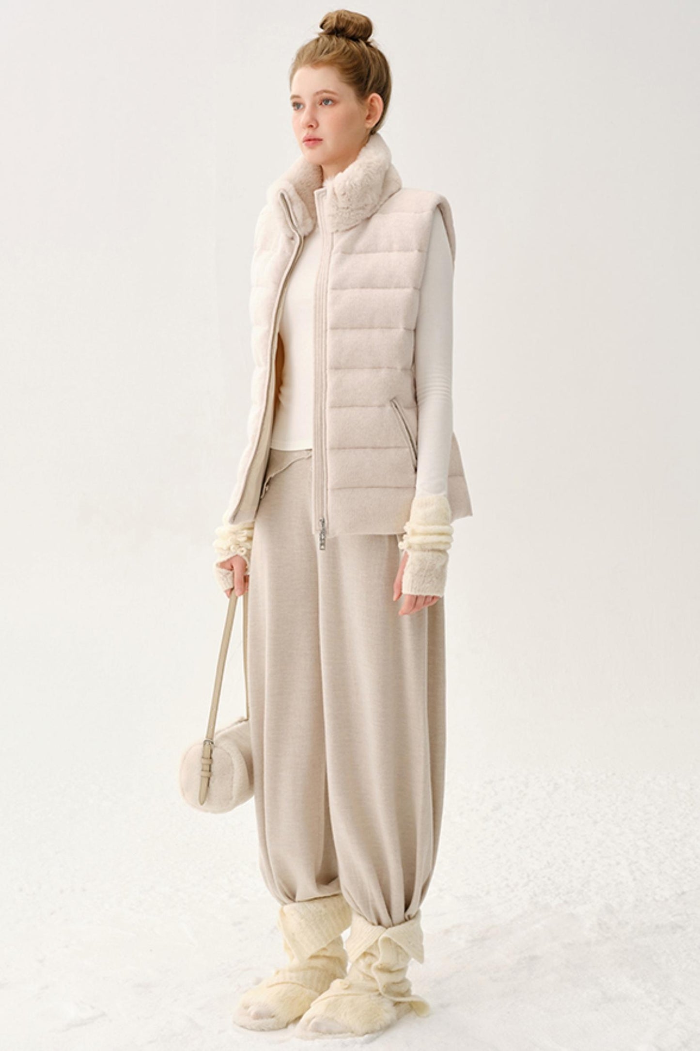 High-End Wool Knit Pants