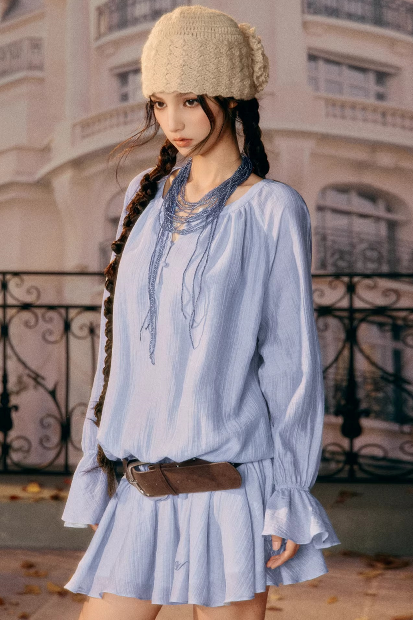 Girlish Ruffled Spring Dress