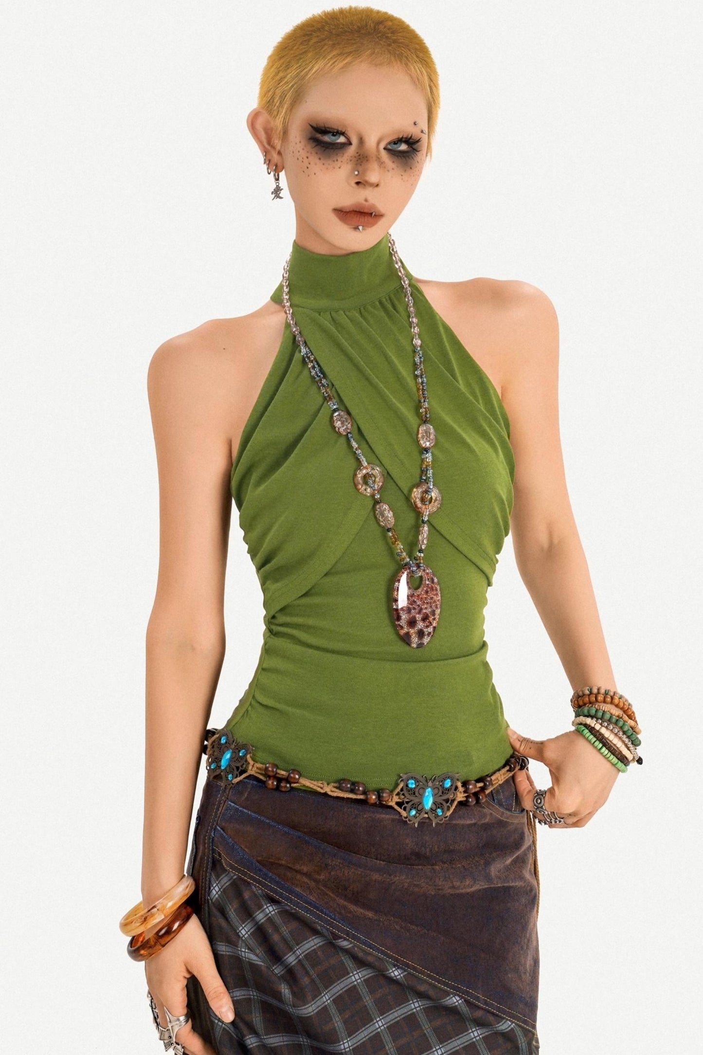 French Girl Halterneck Vest