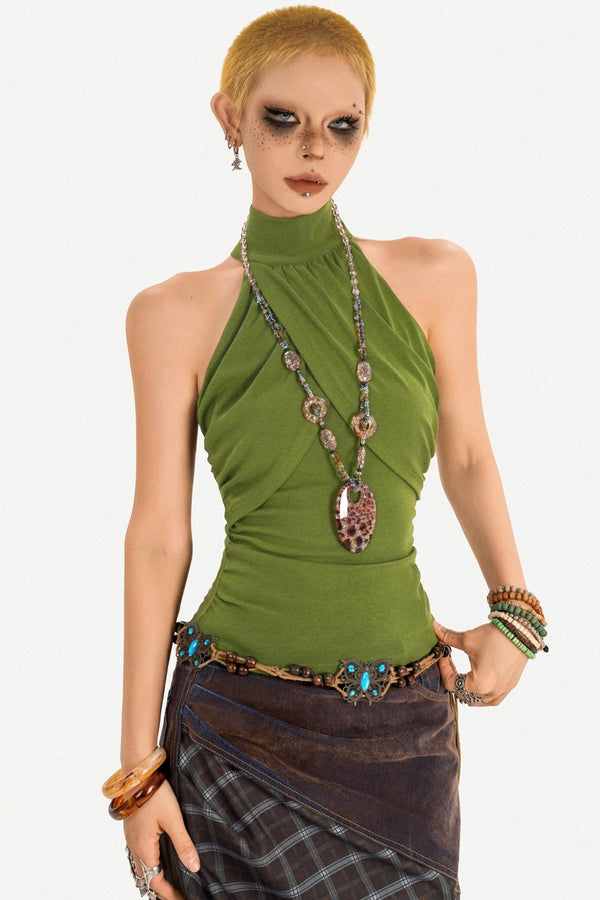 French Girl Halterneck Vest