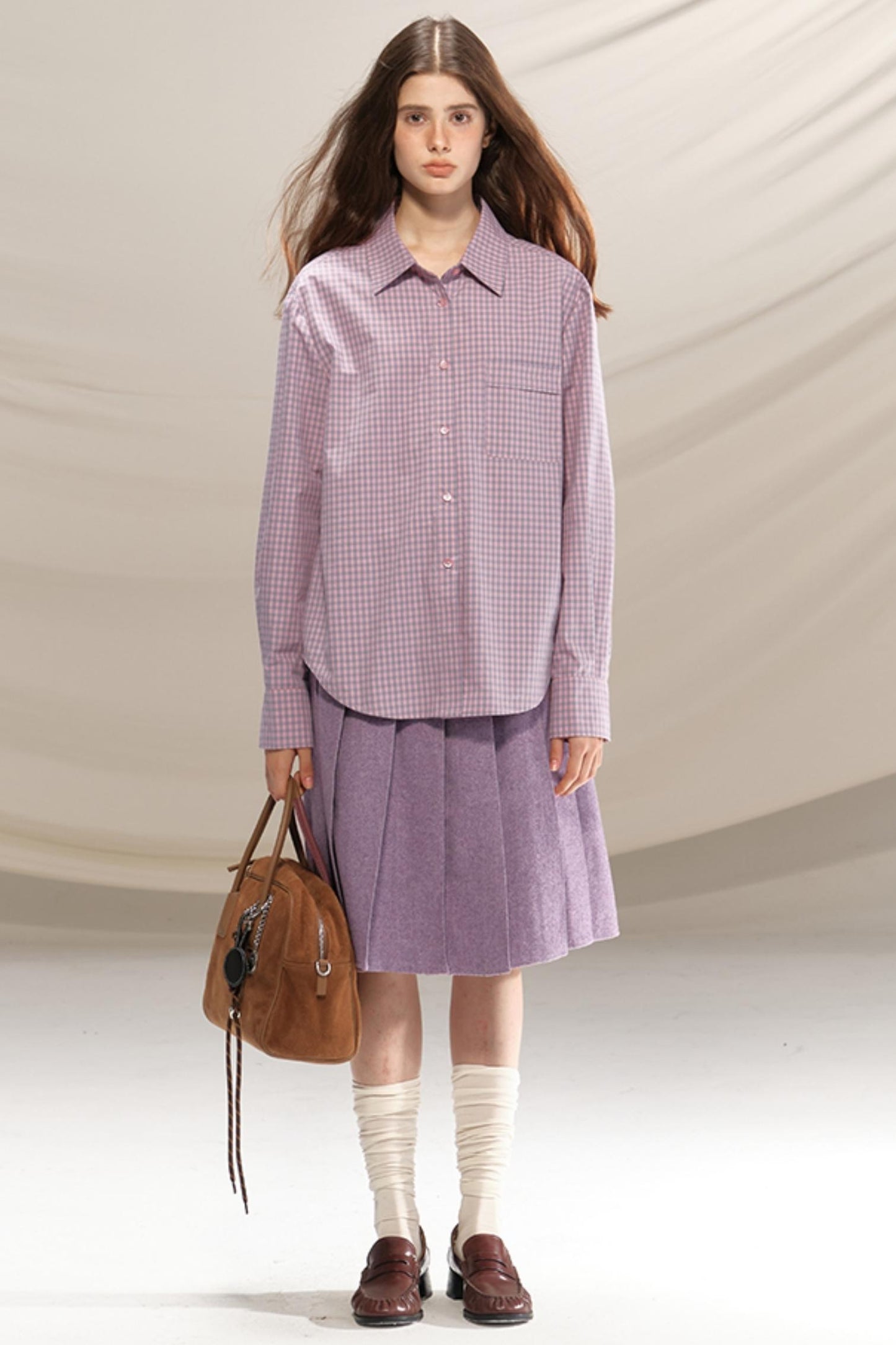 Soft Light Checkered Shirt