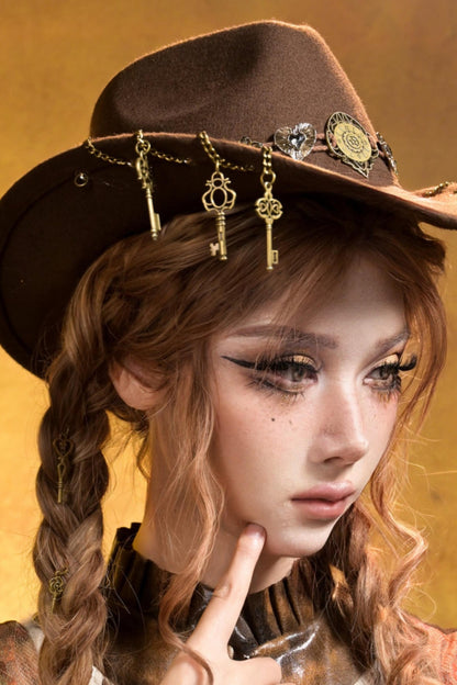 Steampunk Vintage Cowboy Hat