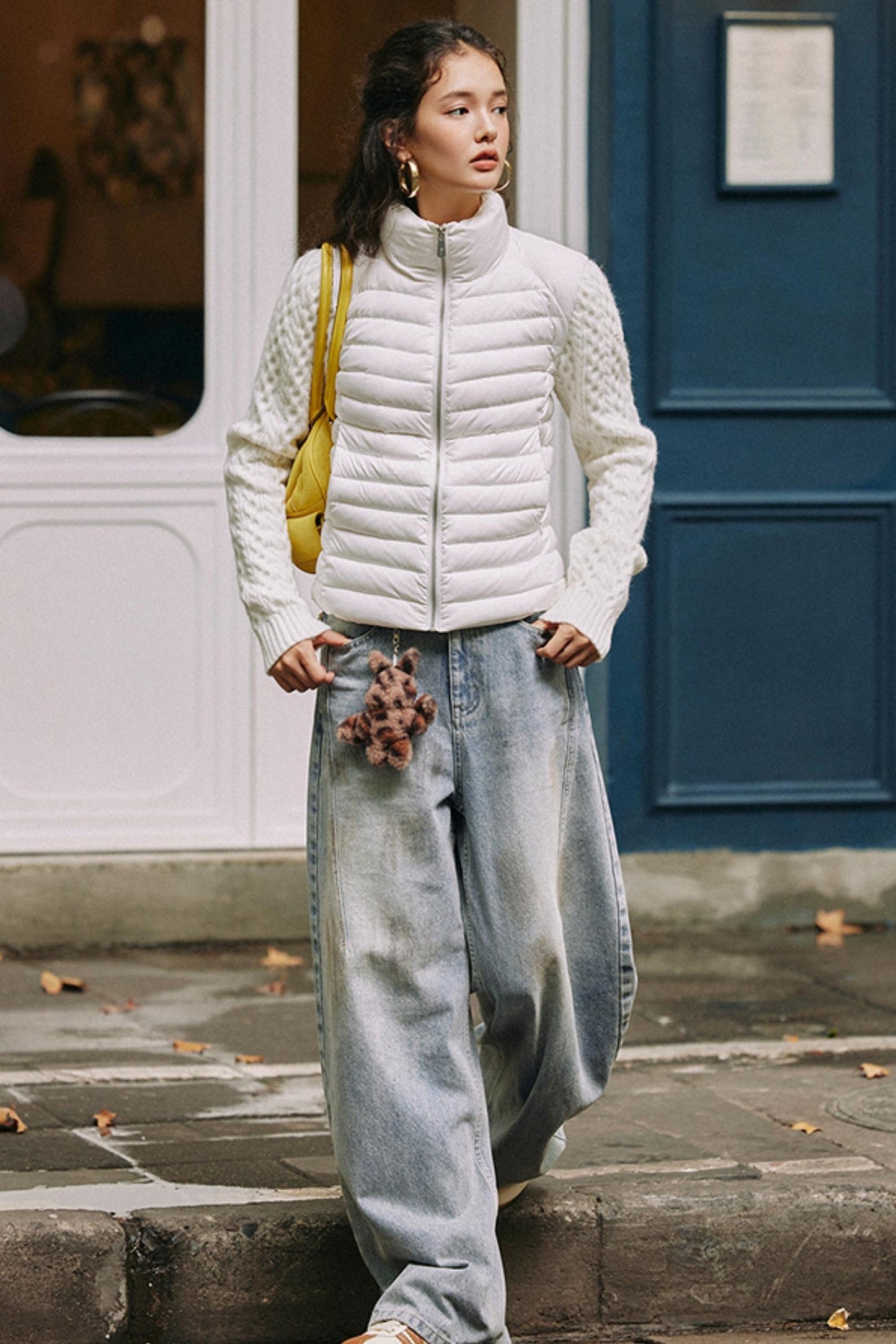 Textured Cable Knit Jacket