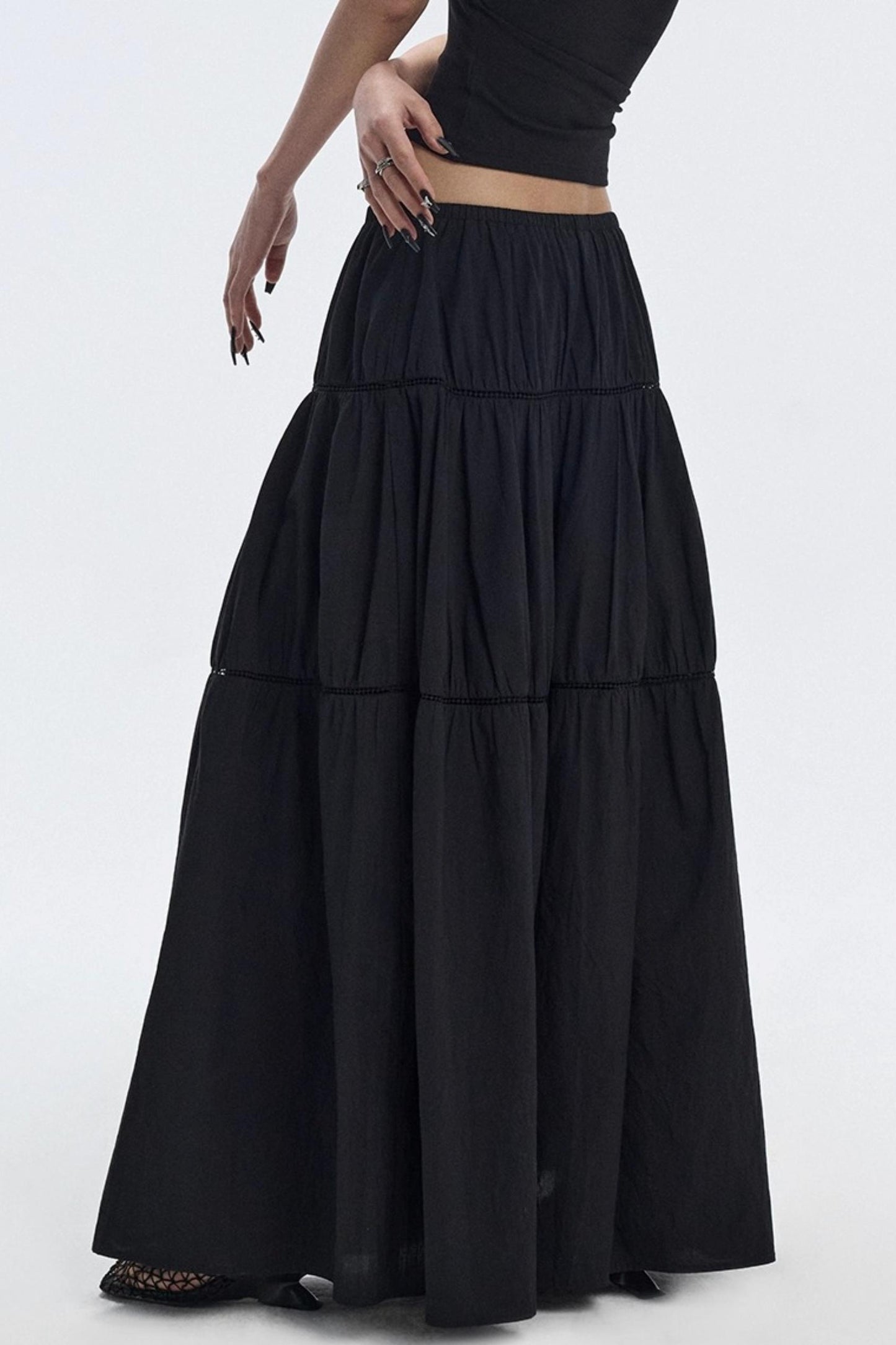 Black Design Tower Skirt
