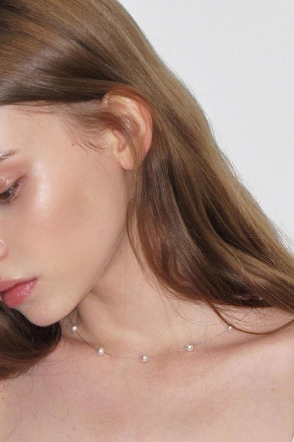 Mermaid Pearl Clavicle Necklace