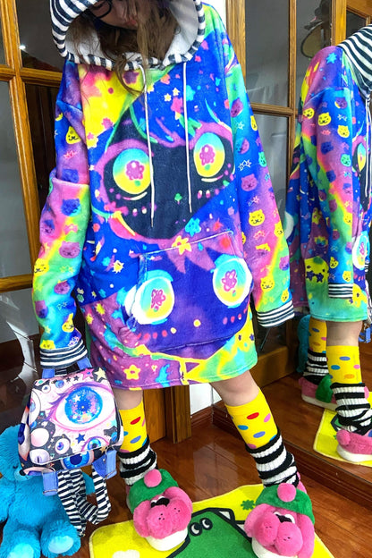 Color-Block Polka Dot Socks