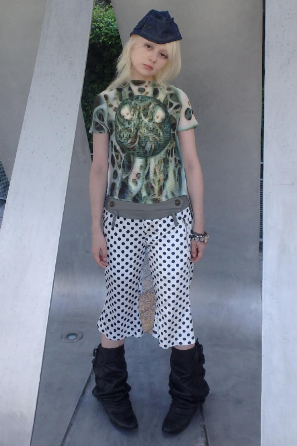 Front Polka Dot Pants