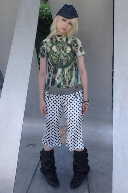 Front Polka Dot Pants