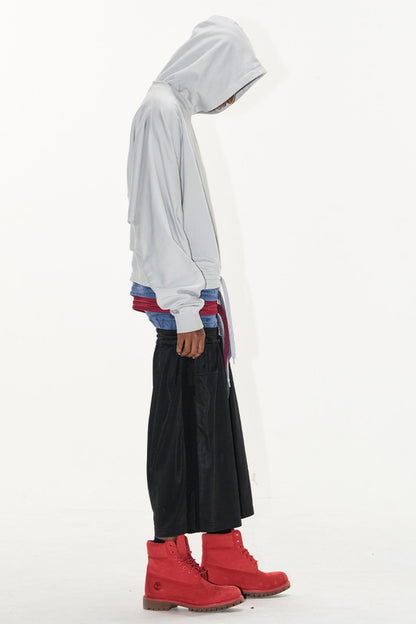 Layered Hooded Sweater Pants