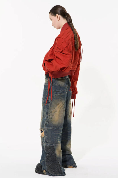 Distressed Denim Jeans