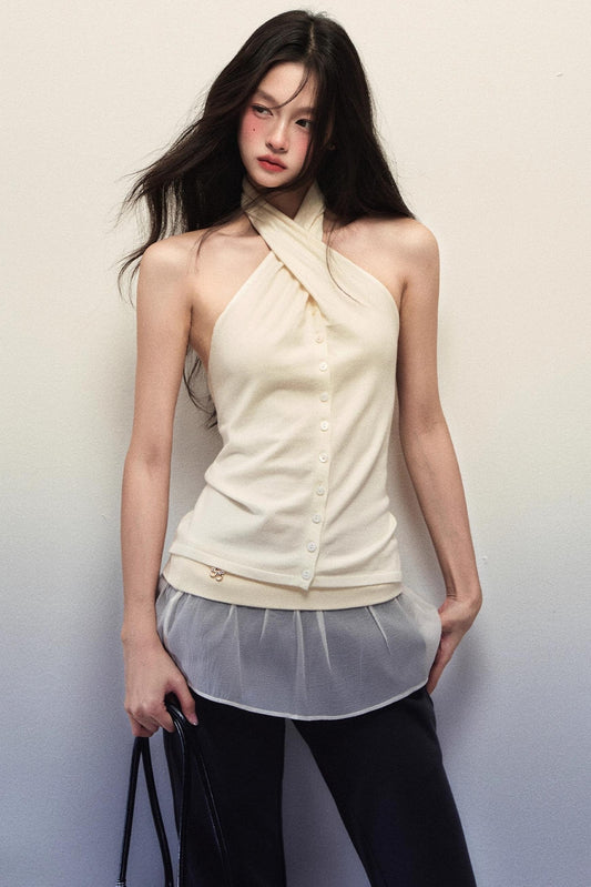 Sexy Halterneck Fritillaria Top