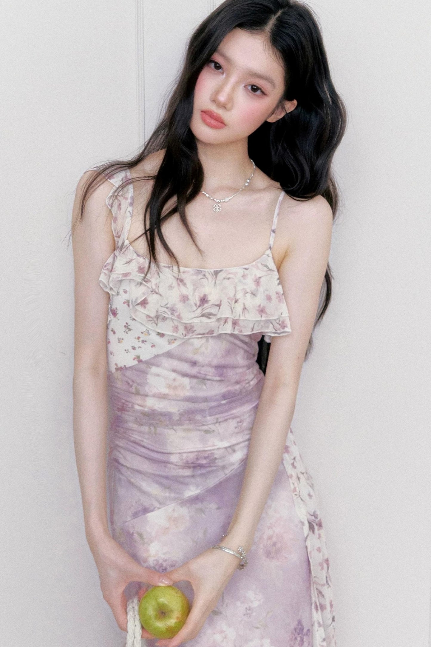 Wisteria Mesh Slip Dress