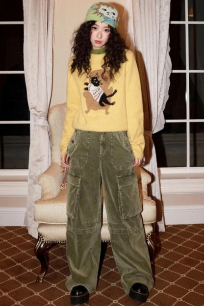 Mohair Room Cat Sweater Set-Up