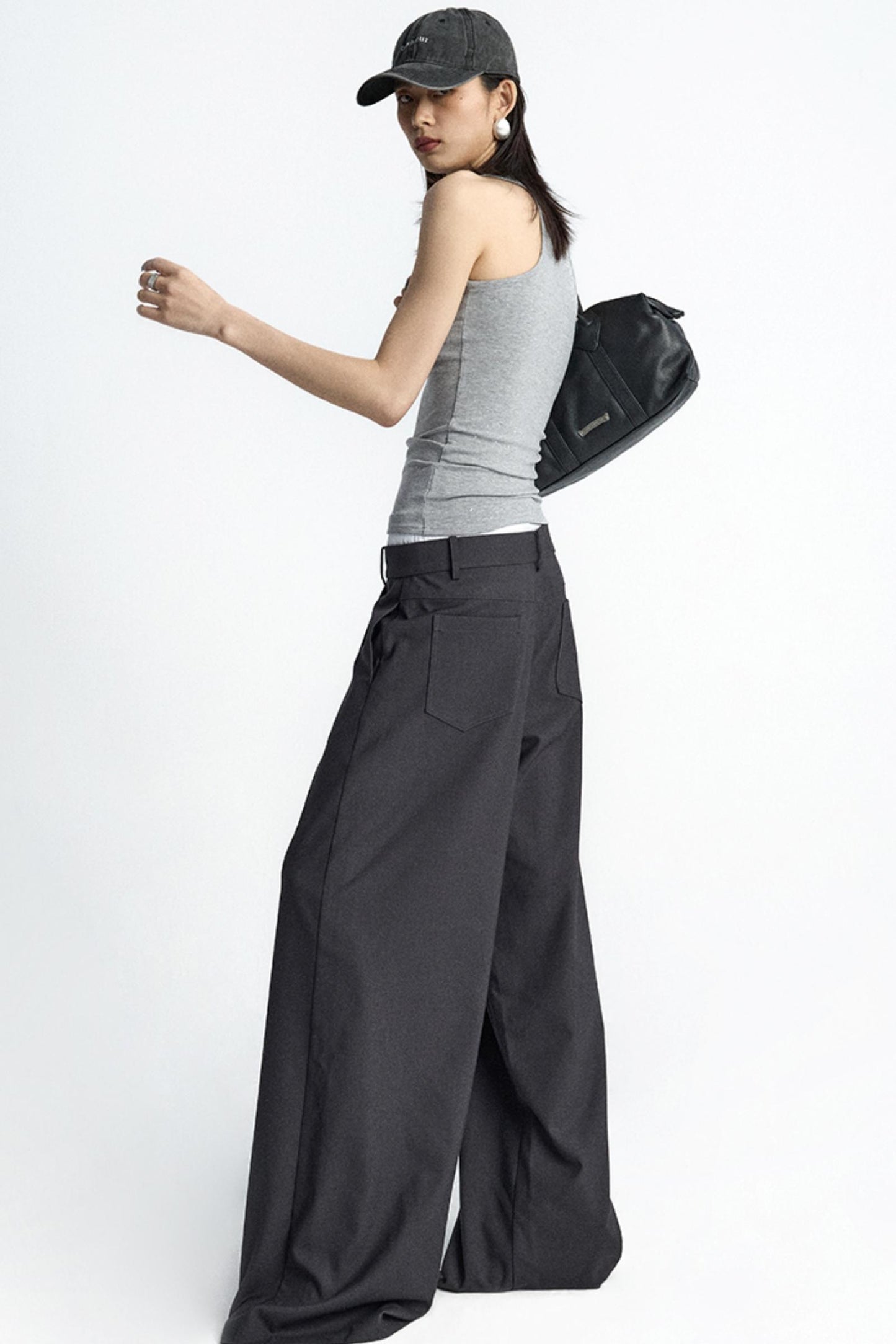Elastic Waist Western Trousers
