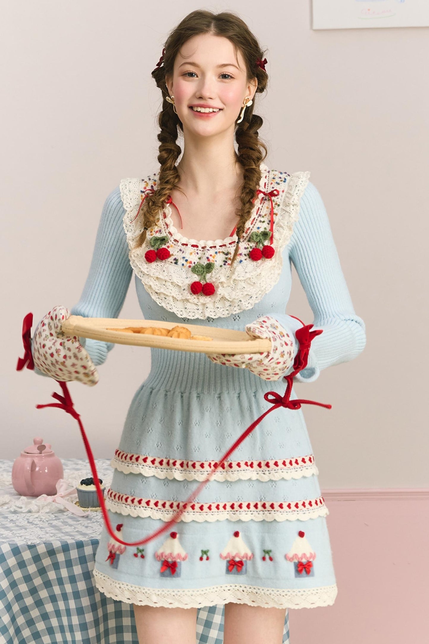Berry Cake Heavy Work Knit Dress
