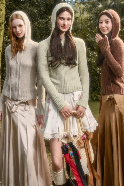 Shiny Satin Maxi Skirt