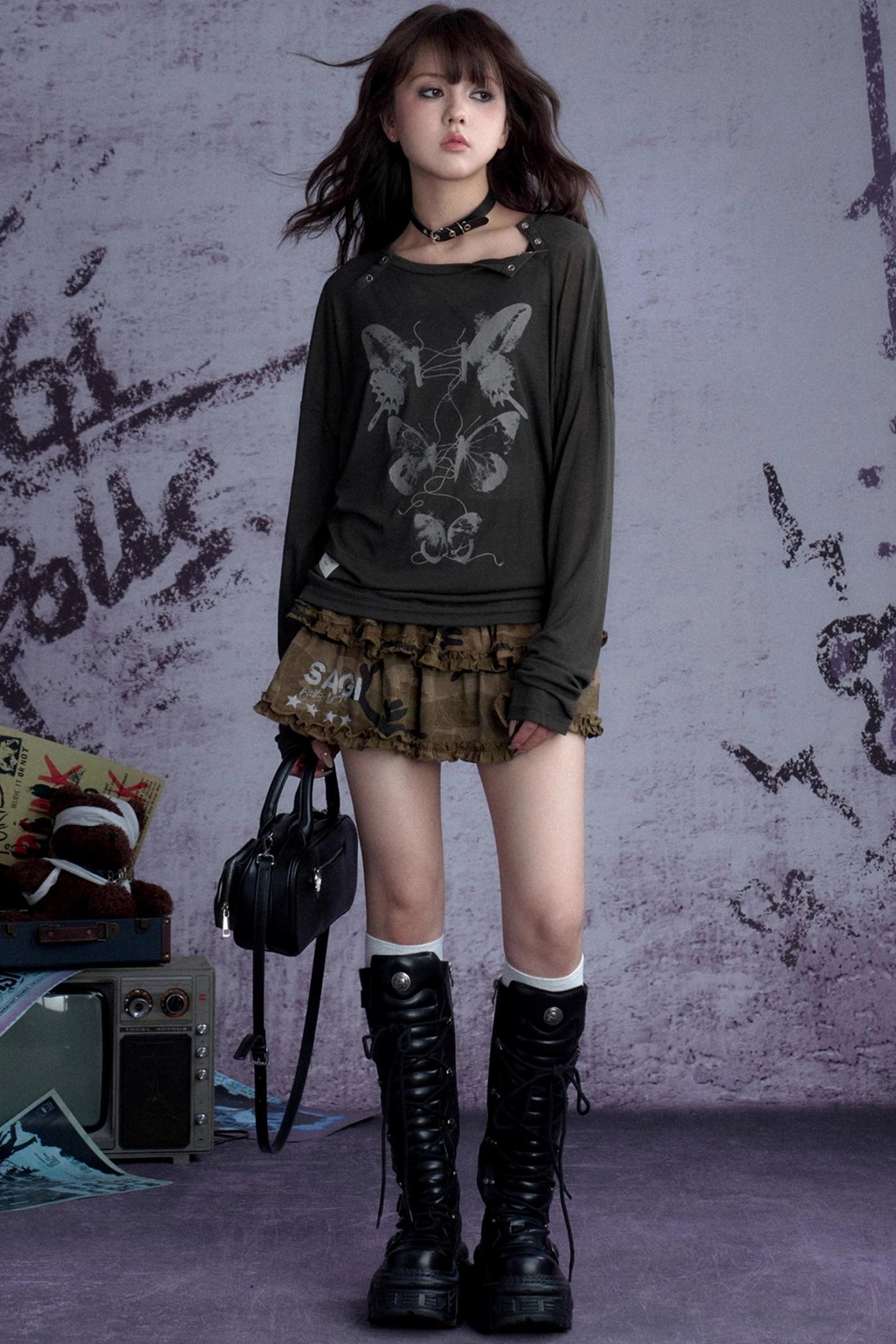 Fighting Spirit Butterfly Top