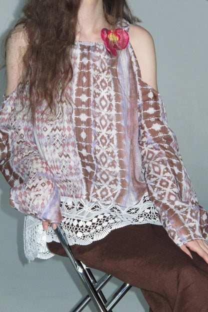 Wandering Petals Lace Shirt