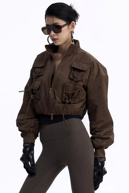 Solid Color Flight Jacket