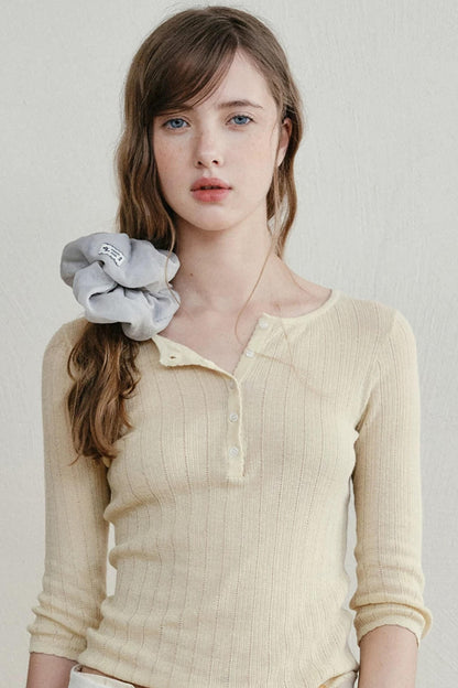 Cloud Puff Mesh Scrunchie