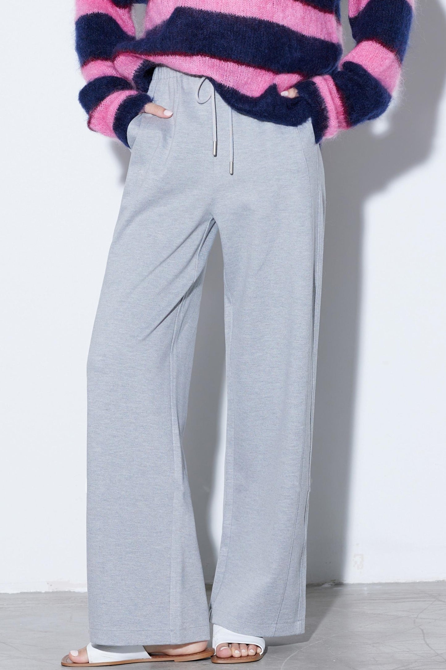 Mulberry Silk High-Waisted Trousers