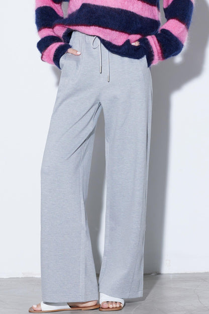 Mulberry Silk High-Waisted Trousers
