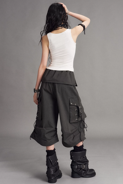 Palace pantaloni punk effetto consumato