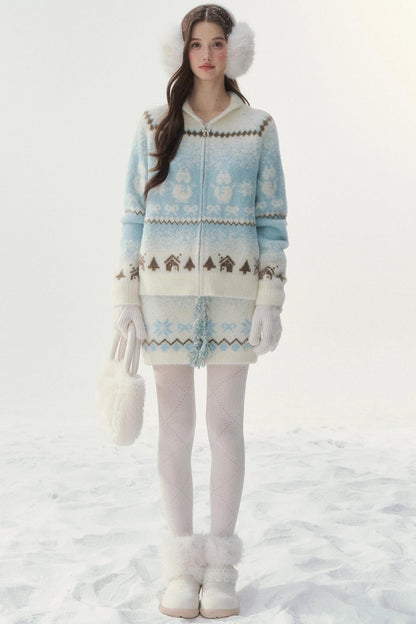 First Snow Nerzjacke und Rock Set